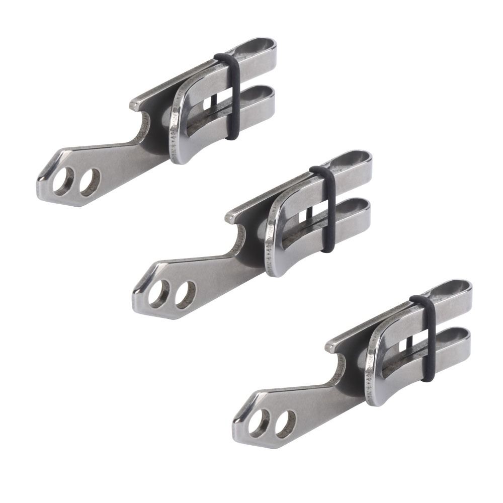 Double-Sided Suspension Belt Clip Stainless Steel Keychain Clip Durable Belt Clip  Hiking