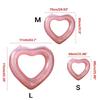 Inflatable Swimming Rings Heart Shaped Pool Float Rings Pool Float Loungers Tube