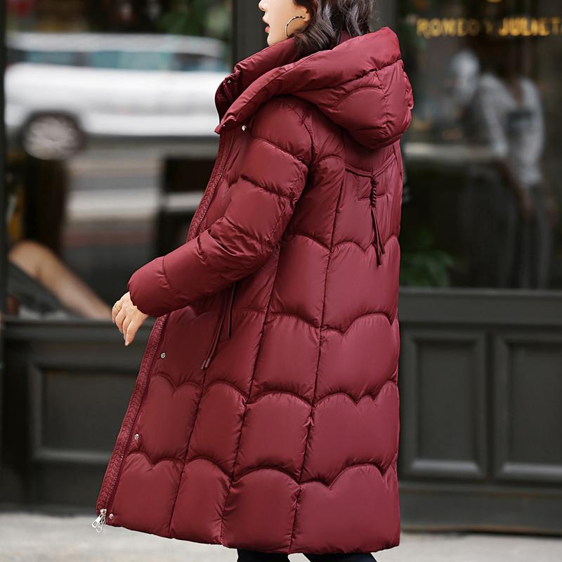 Fashion Woman Parkas Winter Long Coats Hooded Thick Warm Overcoat Women's Jackets