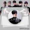 1/5 Stück 58MM Love and Deepspace Sylus Rafayel Zayne Xavier Caleb Anime Cosplay Abzeichen Schwarzes Enganliegendes Oberteil Brosche Anstecknadel Kostümdekoration