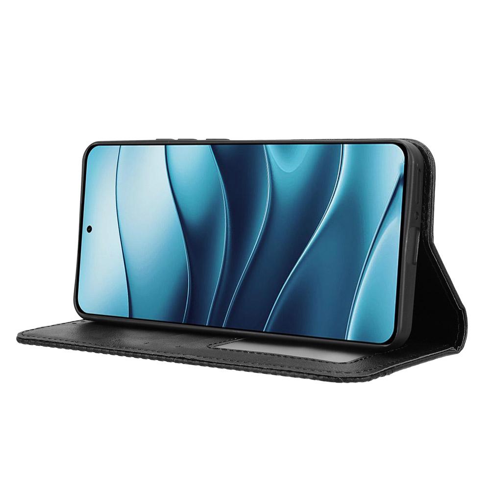 For Xiaomi Redmi Note 14 5G Leather Case Wallet Stand Retro Texture Phone Cover