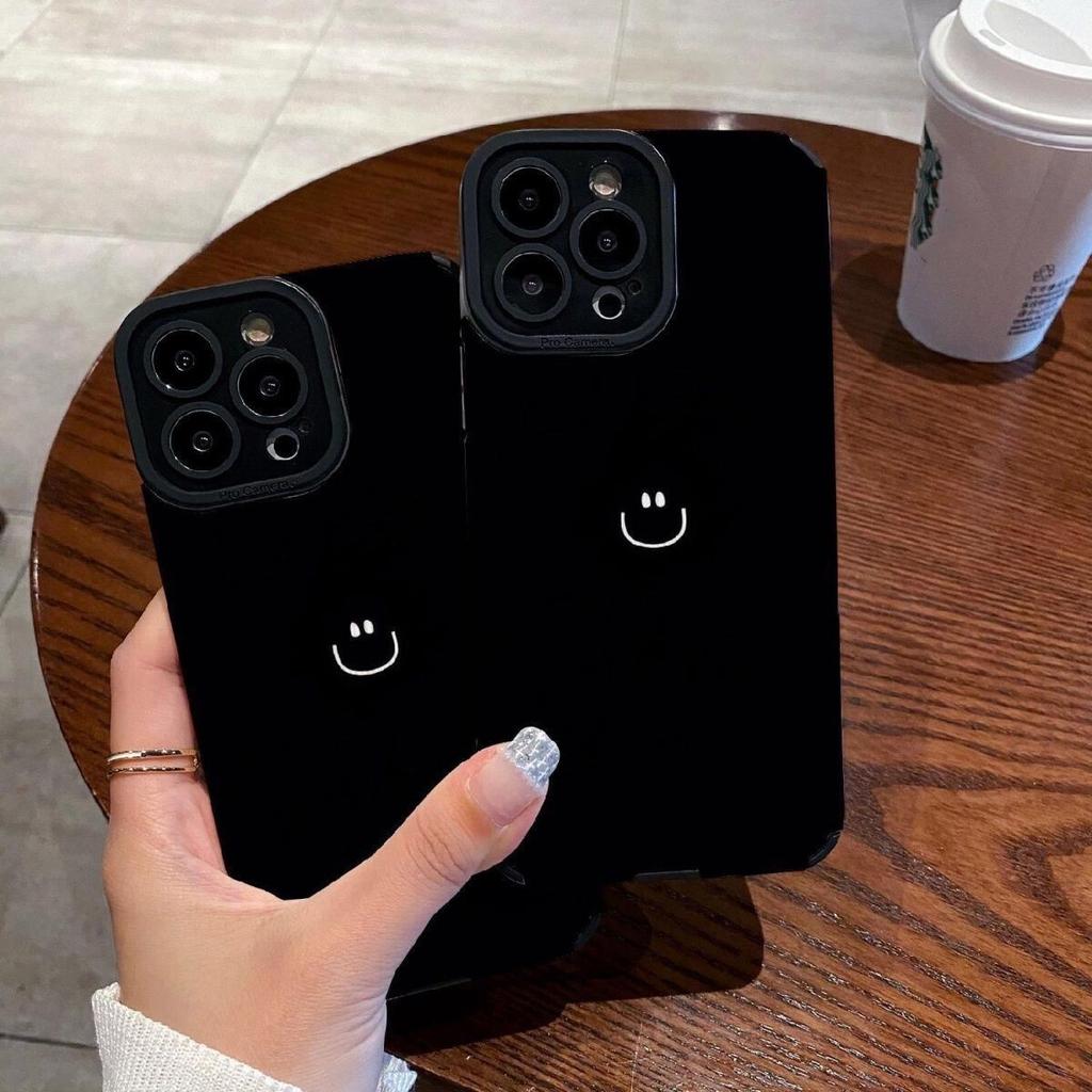Phone Case For Iphone 11 13 Pro Max 14 Plus 12 Silicone Bumper Back Cover For Iphone Xr Xs Max X 8 Plus 7 Se2020 6s Smiley Face