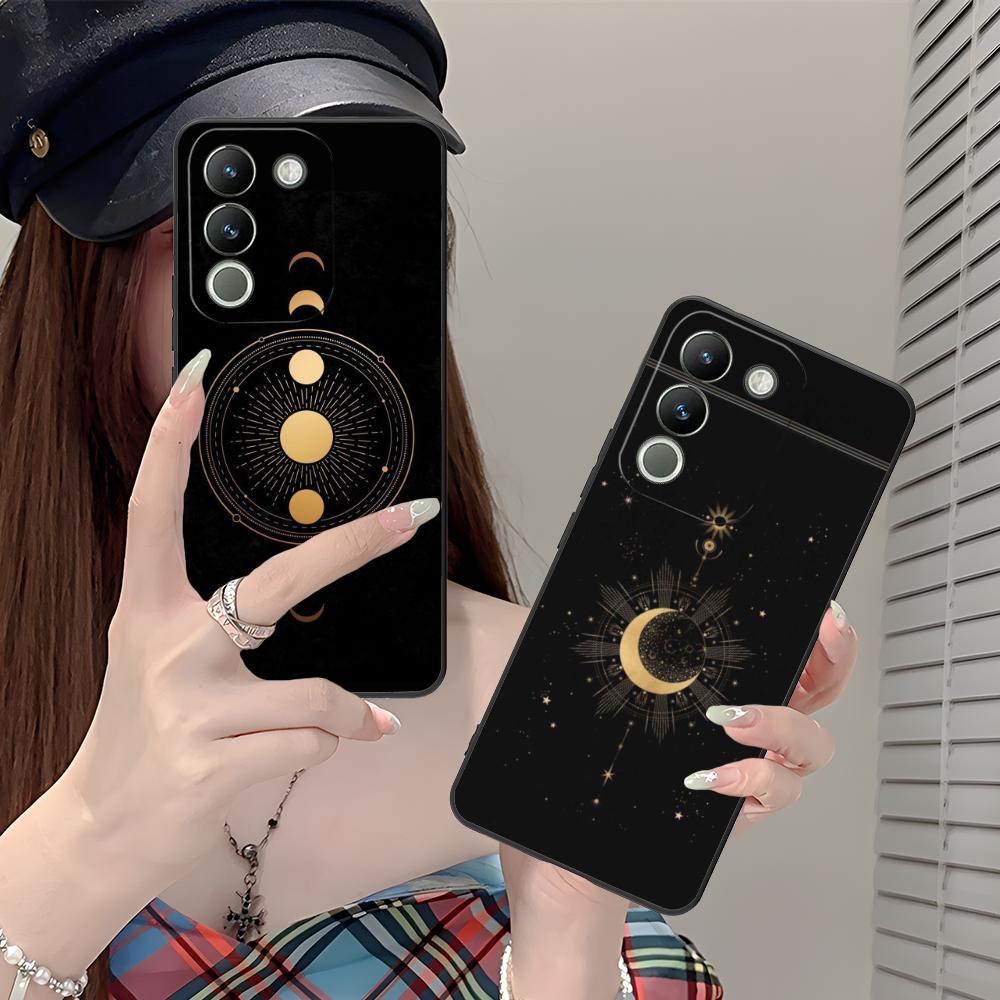 Sun Moon Mobile Cell Phone Case for VIVO Y77 76 75 74 73 72 58 56 55 51 50 38 36 Y19 Y18 Y03 Y01 5G Colorful Printing Cover