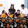 Halloween Pumpkin Ghost Spider Web Party Decoration Tablecloth Skull Candy Event Party Decoration Supplies Banner Baby Shower
