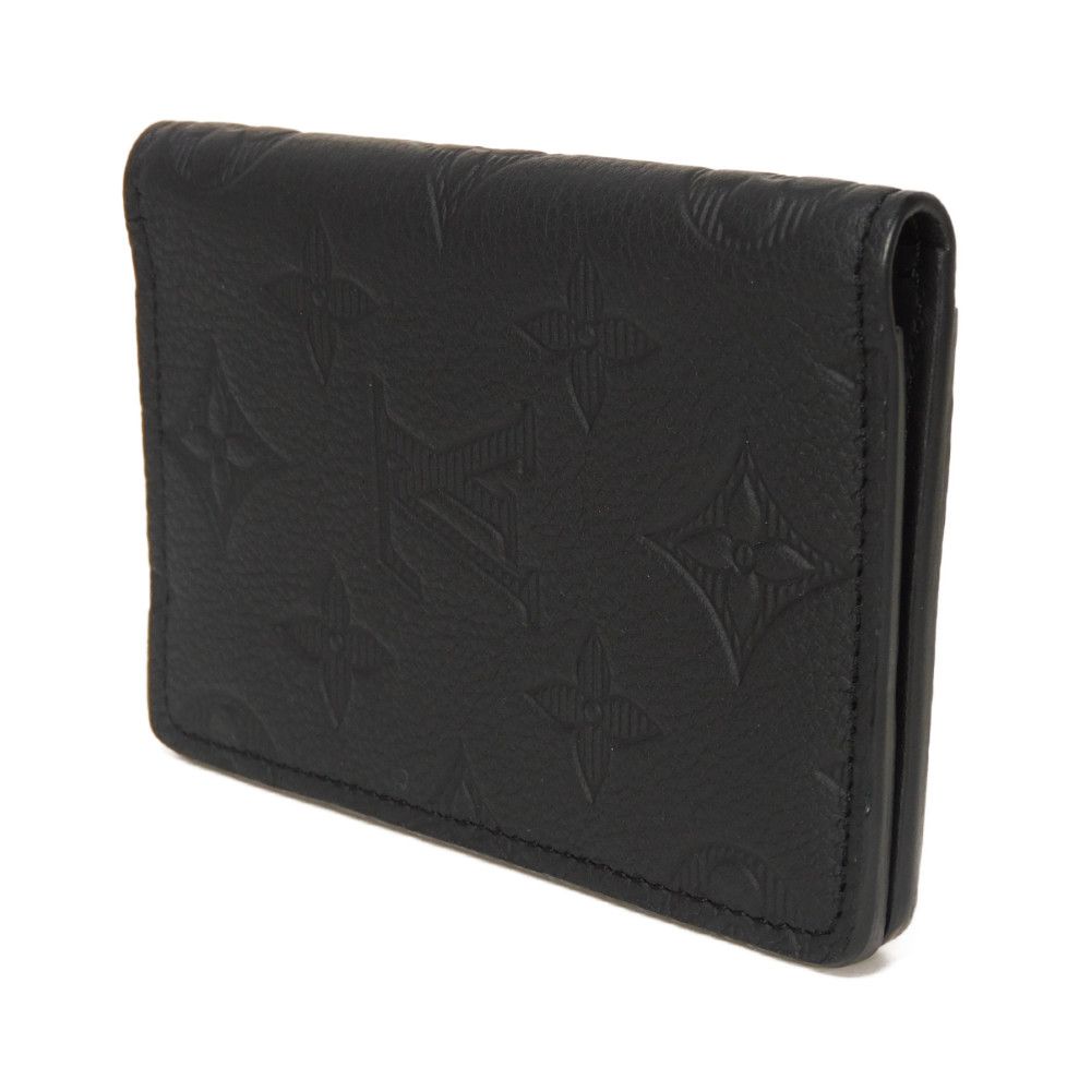 Used Organizer De Poche M62899 7946 (12564) Current LV Logo Black RFID Unused Monogram Shadow Noir Men's from Japan