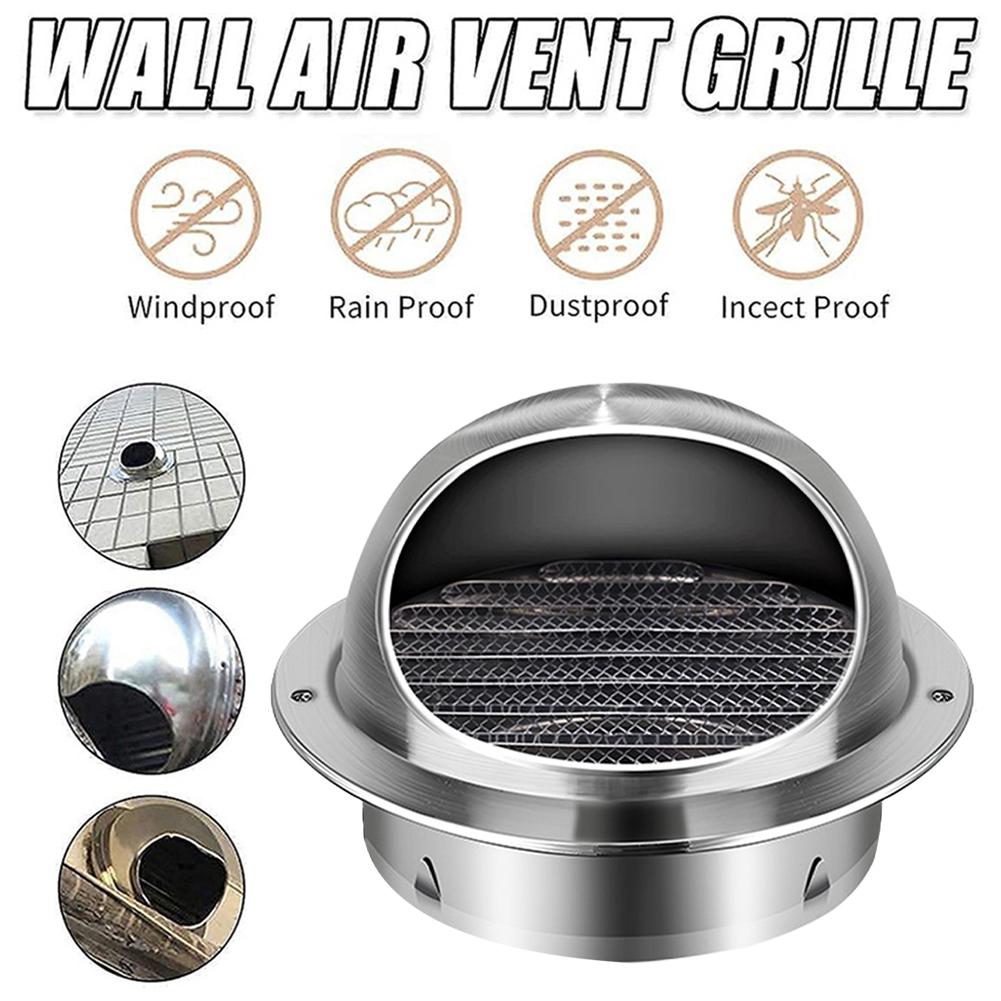 For Wall Vents Vent Cap Rainproof For Tumble Dryer Hose Stainless Steel With Pest Screens High Quality Brand New
