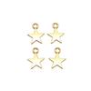 Five-Pointed Star Charms Multi Color Alloy Plain Pendants For Celestial Themed Jewelry