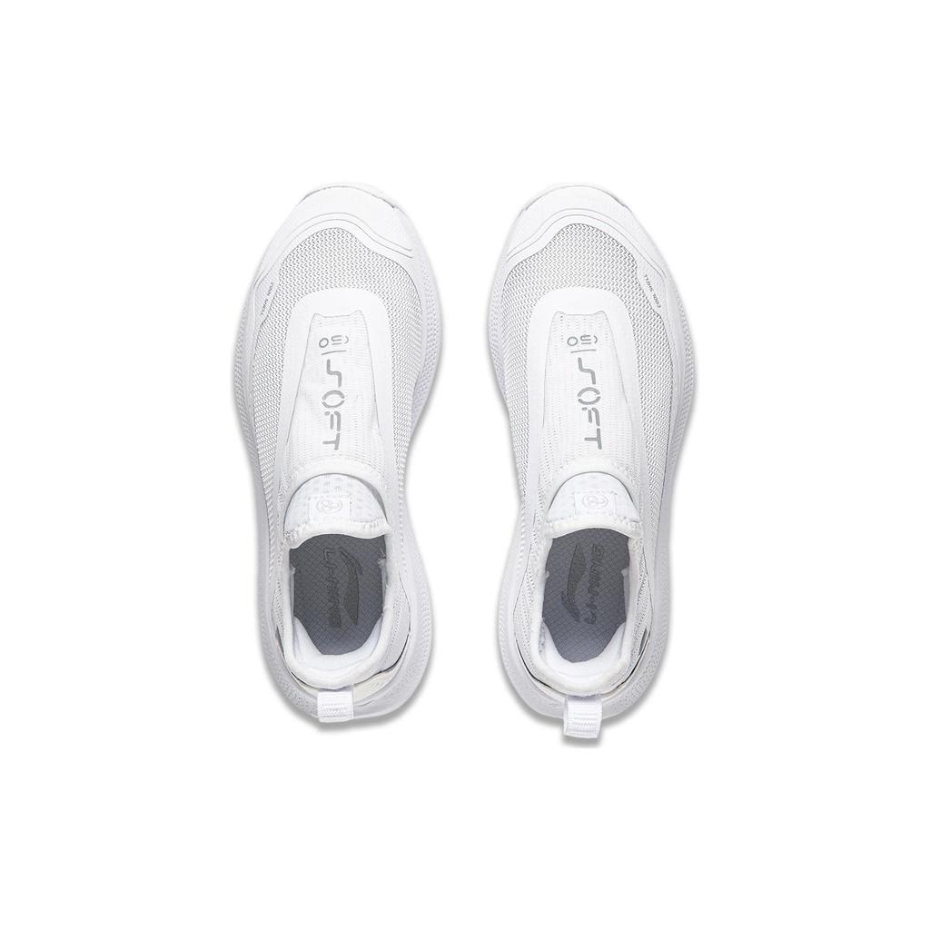 Li Ning Soft Go Slip-On Thick Sole Height Increasing Non-Slip Wear-Resistant Breathable Lightweight Low-Top Casual Shoes Women Casual Shoes AGLU106-2