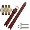 For Garmin Genuine Genuine Leather Strap for Women Lily Notch Watchband Series Intelligent Sports Soft Plain Watch Band 14mm