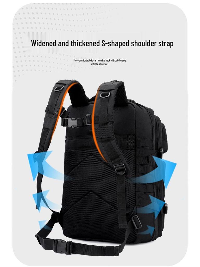 Large Waterproof Camouflage Tactical Backpack for Outdoor Mountaineering