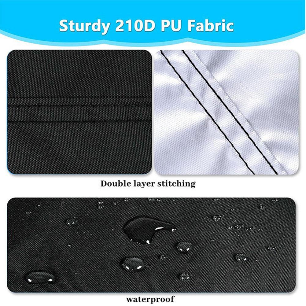 130 in X 72 in Rectangular Pool Cover Dustproof Inflatable Pool Cover for Garden Outdoor Paddling Family Pools Protector