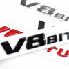 V8 BITURBO Letter 3D ABS Car Sticker for Mercedes Benz Twin Turbo Logo Fender Modification Label Decorative Decal Accessories