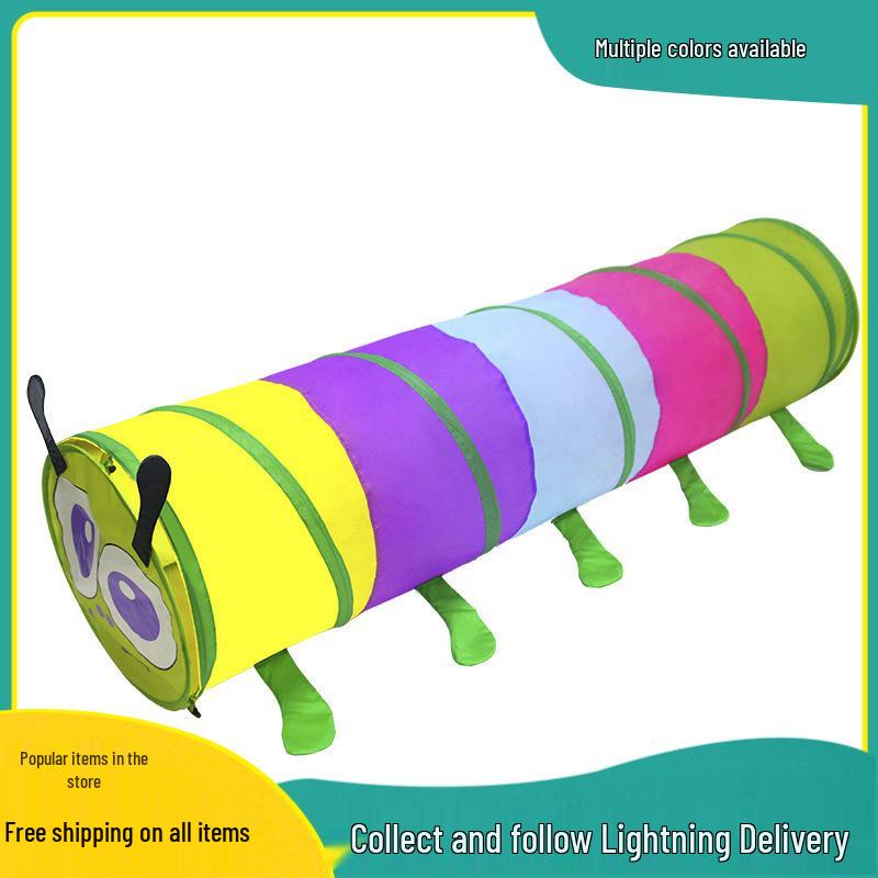 Indoor Kids' Play Tent with Crawl Tunnel for Sensory Integration