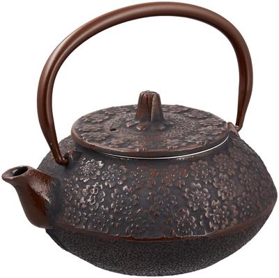 Tonami Shoten Black Cherry Blossom Teapot, 0.5L, Round, Design, 102-12
