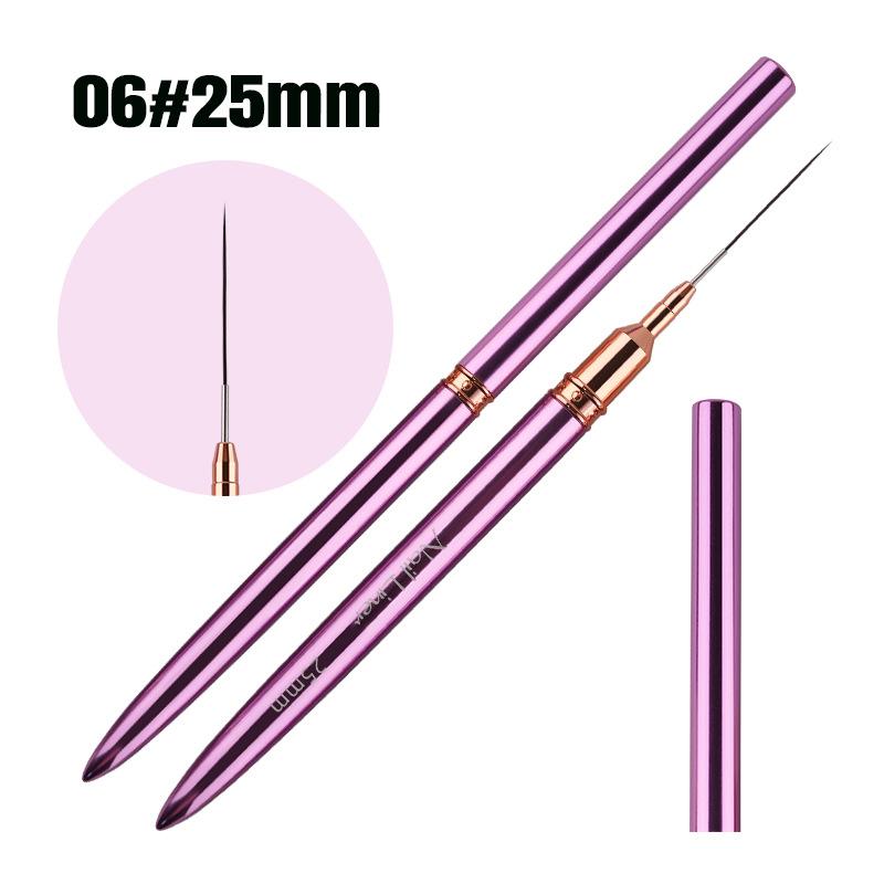

1 Pcs Nail Art Liner Brushes Elongated Lines Striping Drawing UV Gel Painting Nail Design Pen Professional Manicure Tool