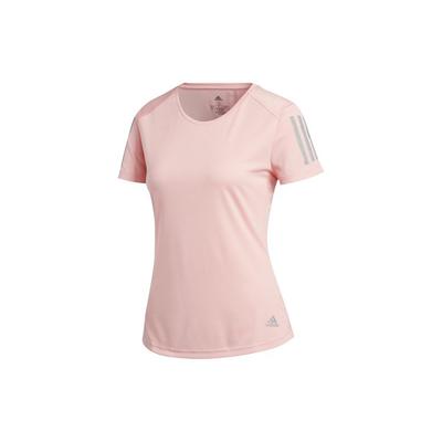 Camiseta Deportiva de Manga Corta con Estampado Reflectante Own The Run para Mujer Tops Rosa FL7815