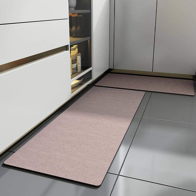 Weiche Badezimmer-Bodenmatte aus Kieselgur, schnell trocknende saugfähige Haushaltsmatte für das Badezimmer, rutschfeste Toiletten-Fußmatte, Teppich-Fußmatte