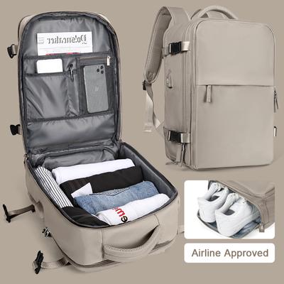 Travel Backpack for Men Women, 40L Flight Approved Carry On Hand Luggage, Anti-Theft Business Laptop Large Daypack Weekender Bag