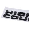 ABS High Country Logo Car Emblem 12.01*2.95in Black Car Bumper Sticker Badge Letter Style Self-adhesive sticker logo