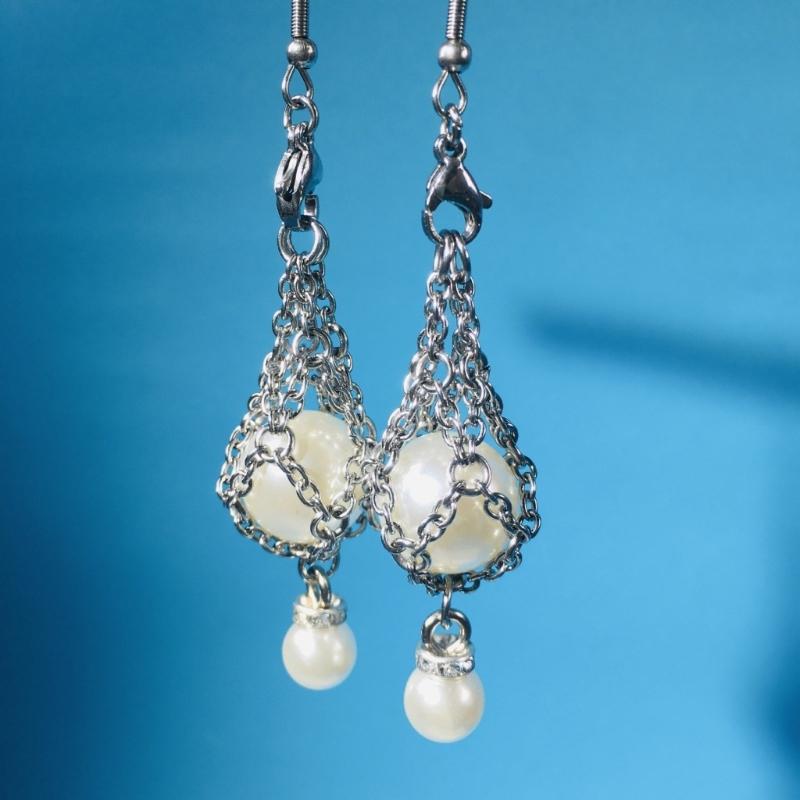 Interchangeable Crystal Holder Dangle Earrings Empty Stone Holder Replacement Drop Earrings for Women Party Jewelry Gift