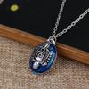 Collier The Vampire Diaries Colliers Elena Gilbert pour Femmes Charme de Film Katherine Klaus Forbes Tour de Cou Pierre Bleue