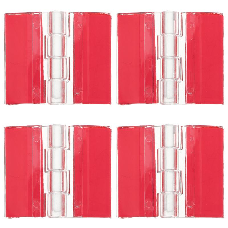 4Pcs Strong Adhesive Hinges Clear Acrylic Small Furniture Hinges DIY Hinges Replacement
