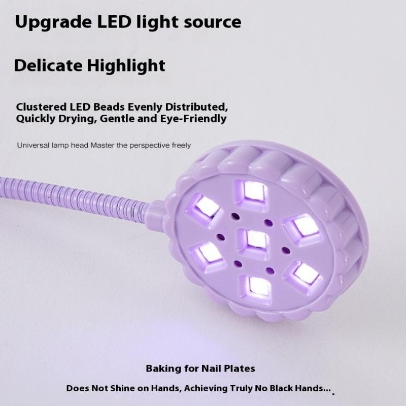 6W 360° Rotation Portable Uv Nail Lamp Mini Uv Light For Nails Usb Spotlight Nail Light For Home Salon Manicuris Art Usb Manicur