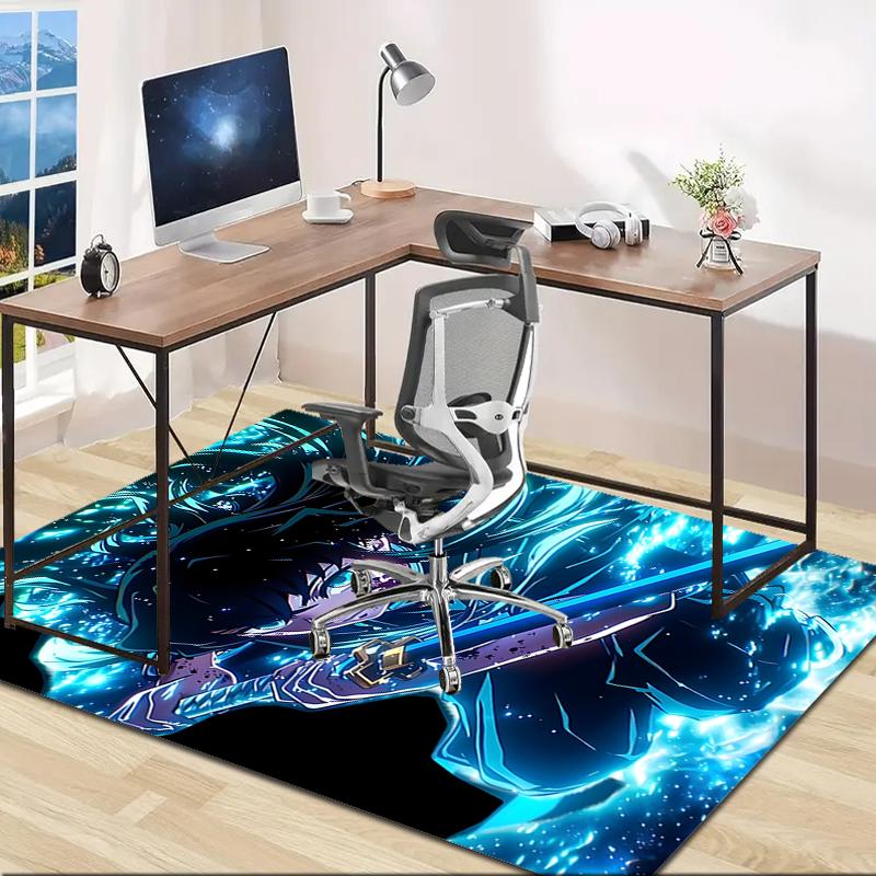 1pc Demon Slayer5 Design Area Rug - Non-Slip, Soft & Cozy Floor Mat for Living Room, Bedroom, Office - Indoor/Outdoor Decorative Carpet