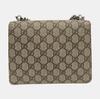 [Pre-Owned] Dionysus Tiger Head Buckle Logo Chain Shoulder Bag Canvas Crossbody Mini - Very Good #N1VVKP