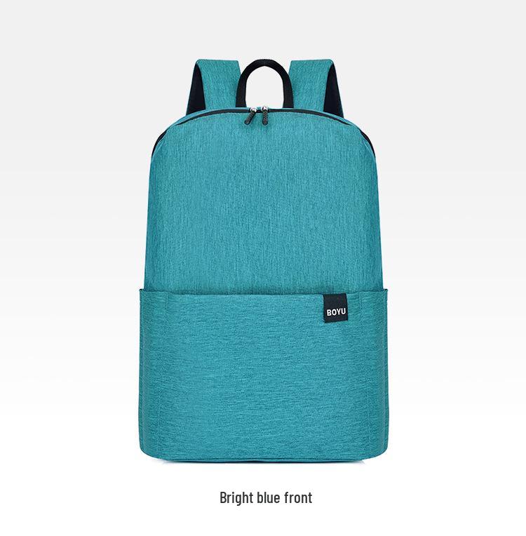 Cross-Border Weiya Lu Multi-Function Colorful Backpack: Student Schoolbag, Business Laptop Bag, Solid Color Casual Backpack.