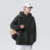 Unisex Oversized Solid Color Hooded Sweatshirt - Long Sleeve Pullover with Pocket