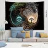 Tree Print Frosted Tapestry Wall Hanging For Living Room Bedroom Dorm Room Decor Home Decor With Free Installation Package