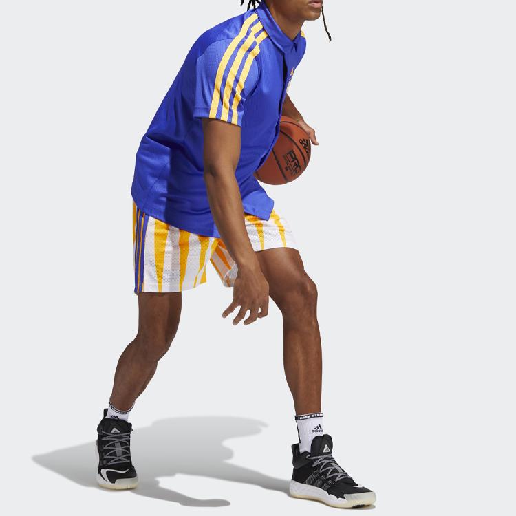 Adidas Eric Emanuel EE Summer Breathable Mesh Basketball T-Shirt Men Tops Navy-Blue H48542