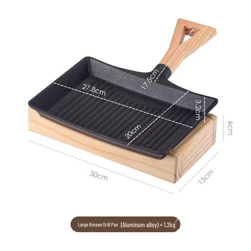 ZISIZ Large Korean BBQ Grill Plate