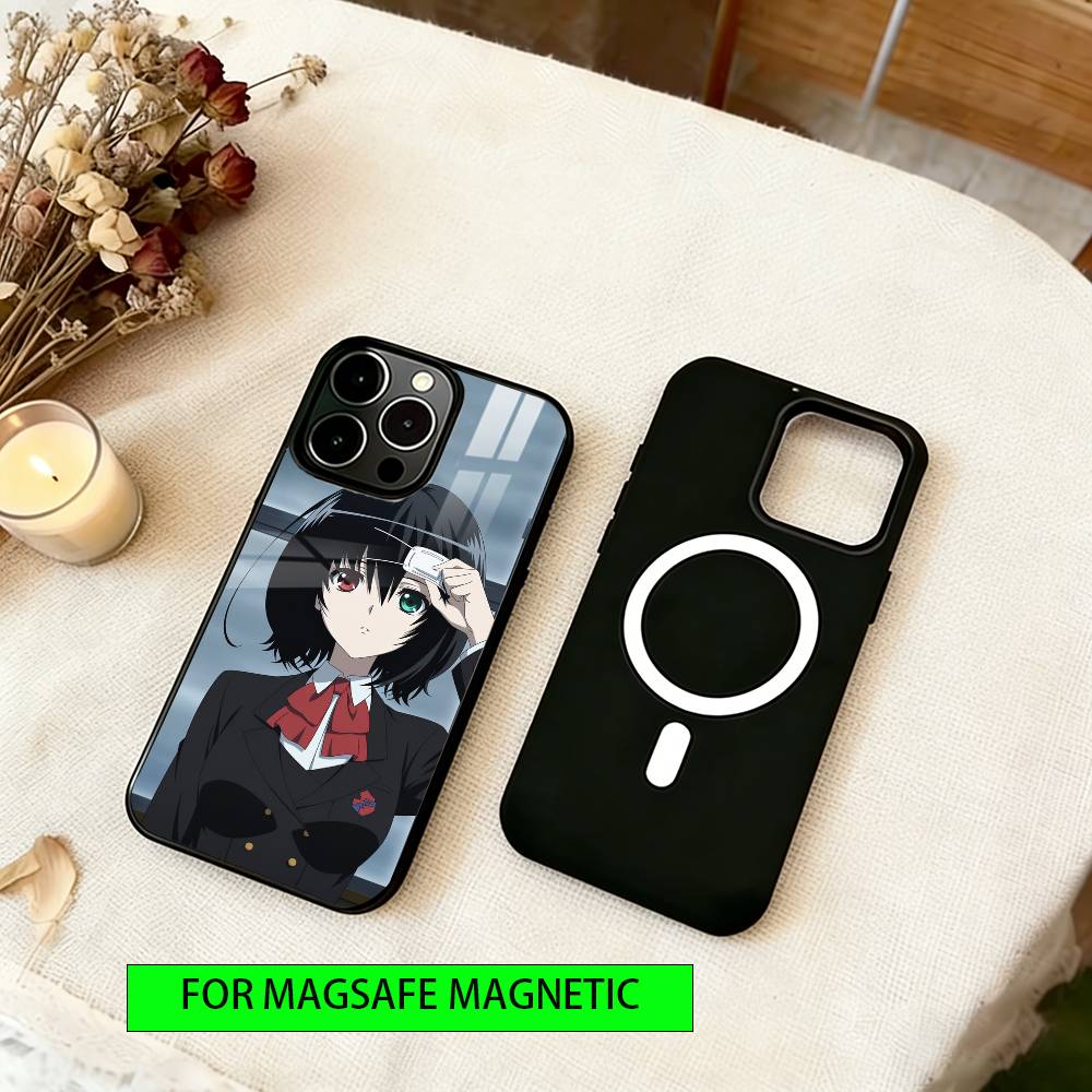 

Misaki Mei Phone Case For iPhone17,16,15,14,13,12,11 Plus,Pro Magnetic For Magsafe Wireless Charging iphone16e