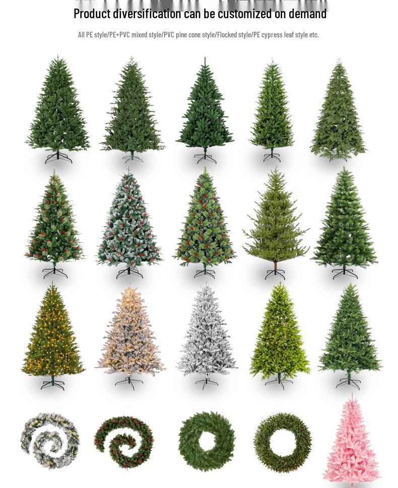 Luxury 1.8m Indoor Christmas Tree with Lights - High-End Encrypted Full PE Simulation Tree for Home Decor