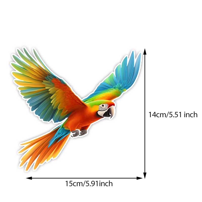 Car Stickers Colorful Parrot Animal Waterproof Styling Automobiles Motorcycle Exterior Accessories Vinyl Decals TM313