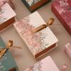 Simple Book Shape Gift Box With Ribbon Paperboard Material Present Packaging Box Diy Candy Packaging Box Wedding Birthday