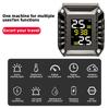 E-ACE Motorrad Reifendruckkontrolle TPMS Digitalanzeige Extern Motorrad Sicherheitsalarm Drahtloser Reifendruckdetektor