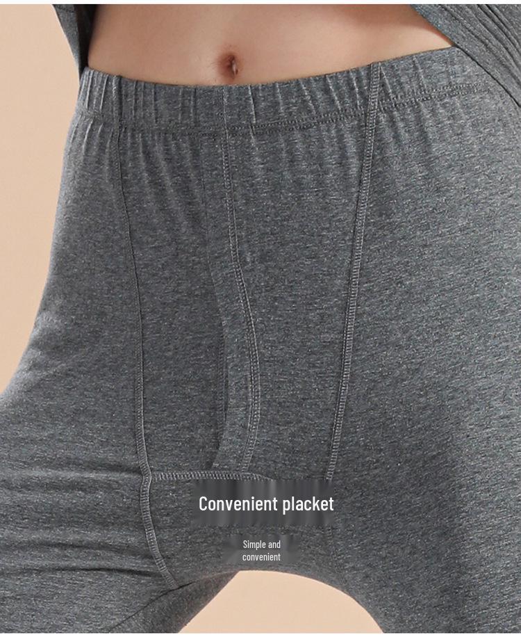 Men's Slim Fit Pure Cotton Thermal Underwear Set - Autumn/Winter Collection