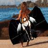 Misa D-Death N-Note Cross Microfiber Printed Beach Towel Mountain Climbing Yoga Beach Swimming Running Absorbent Soft Towel