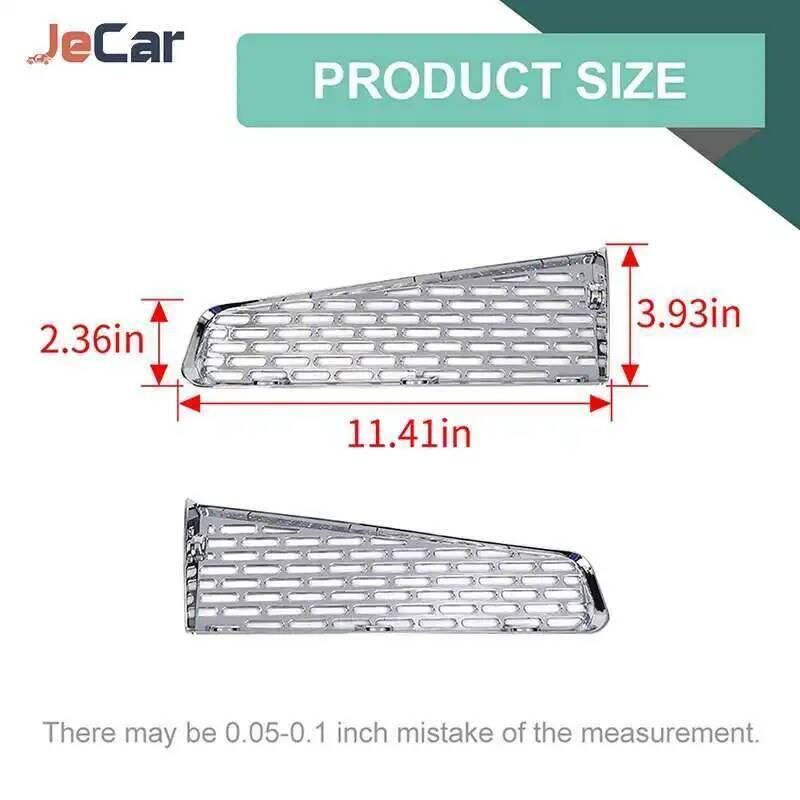 JeCar Car Front Bumper Racing Grill Insert Grille Trim ABS Sticker Cover For Ford Bronco 2021 UP Car Exterior Accessories