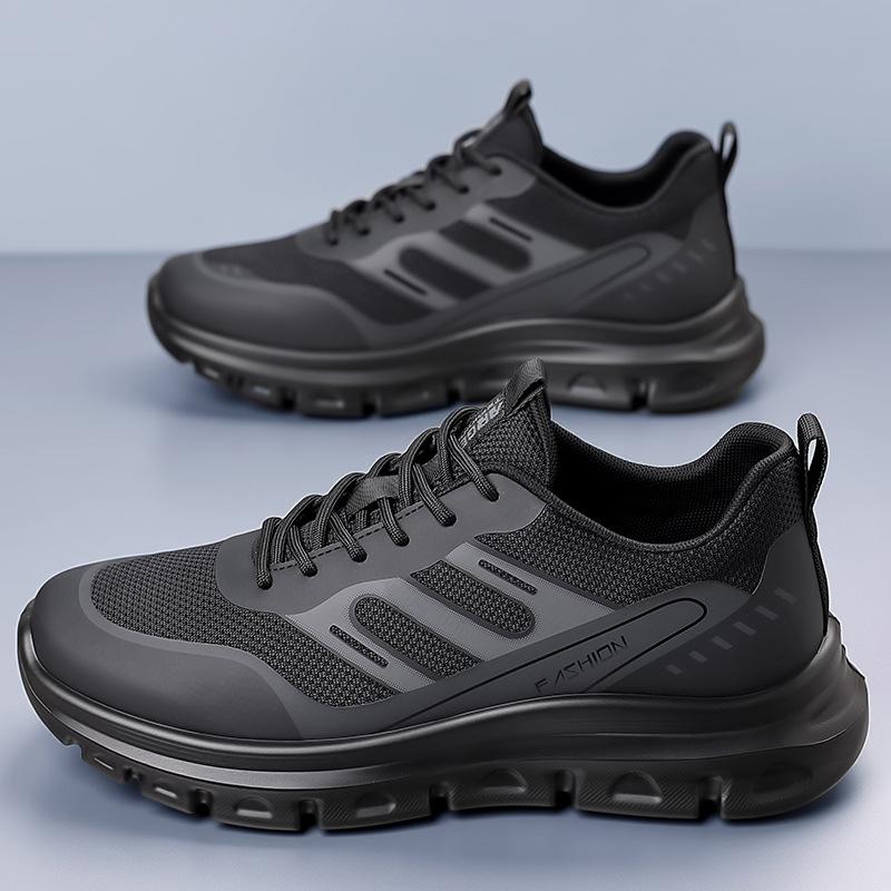 High-end men's shoes summer new thick-soled heightened mesh breathable shoes light and comfortable sports and leisure mountaineering shoes