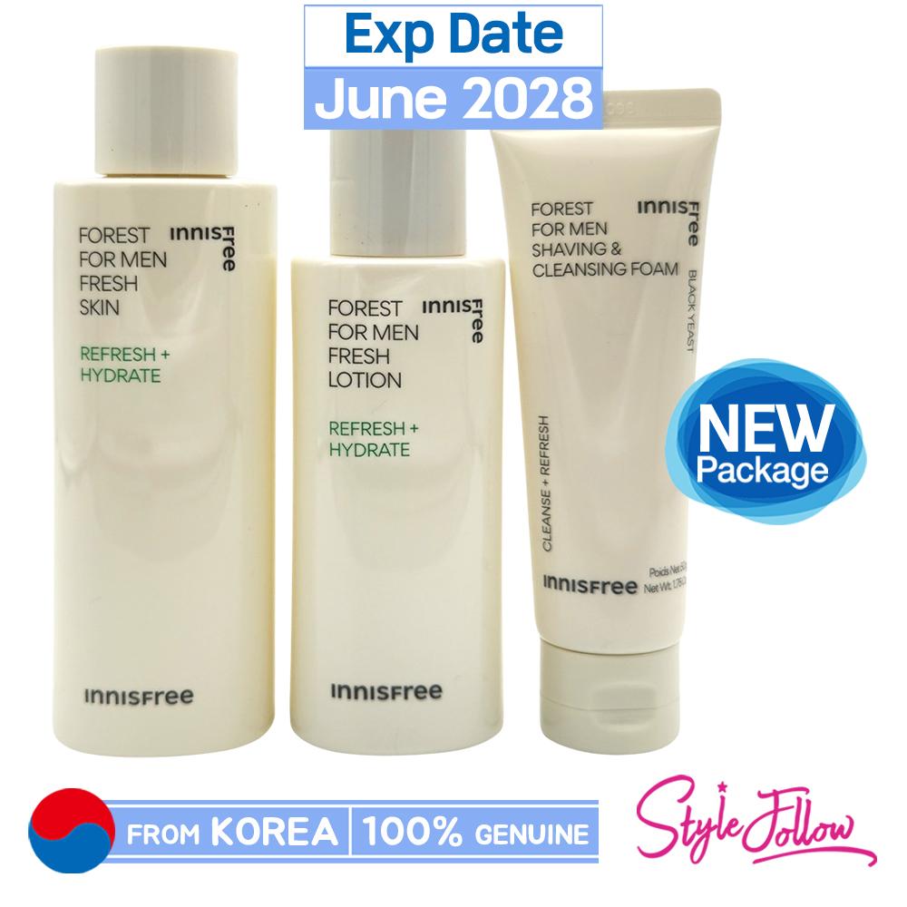 

[INNISFREE] Набор для ухода за свежей кожей Forest для мужчин (Включить 3 предмета) 1pc + Sample Gifts
