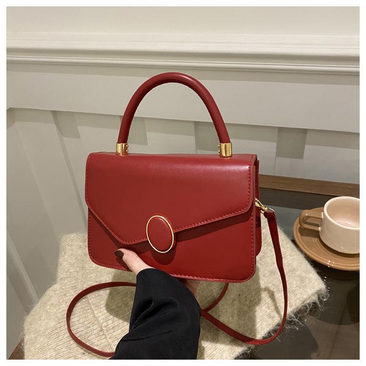 Spring New Bag for Women's Fashionable  Versatile  Simple  High End Practical One Shoulder Crossbody Small Square Bag