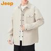 JEEP Men's Long Sleeve Loose Fit Shirt