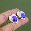 Charoite Earring 925 Sterling Silver Earring Handmade Earring Boho Jewelry Gemstone Earrings For Mom Natural Charoite Jewelry Gifts For Her