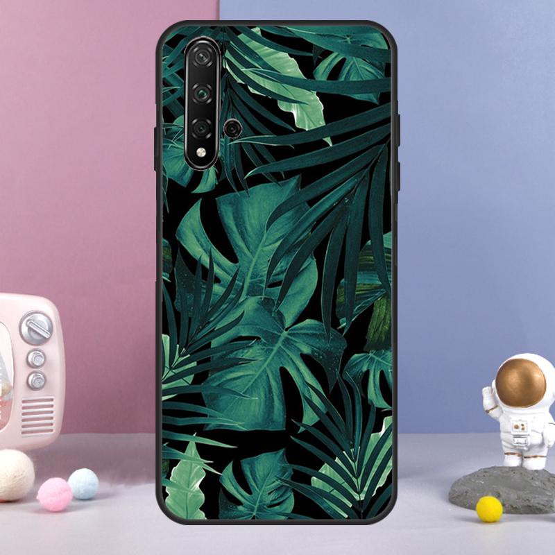 Tropical Leaf Pattern For Huawei Nova 3i 7i 8i 11i 12i 9 10 SE Y60 Y61 Y70 Y72 Y73 Y90 Y91 P20 P40 P30 Lite Case