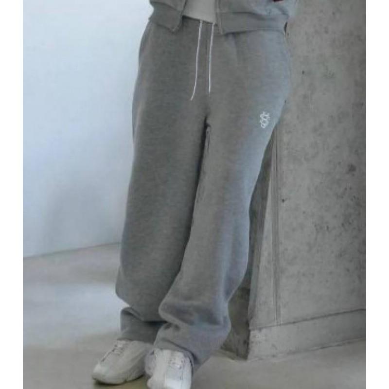 Unisex Oversized Zip-Up Hoodie Set With Embroidery Sportswear Teens Casual Streetwear 2025
