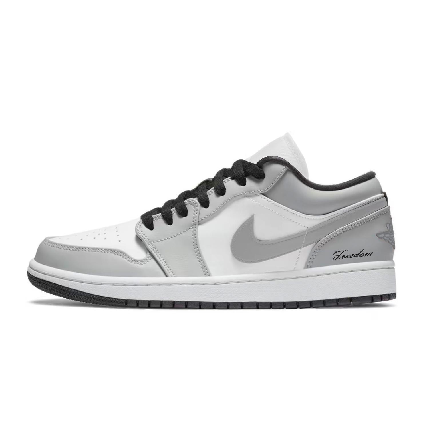 

Jordan Air Jordan 1 Abrasion Resistant Low Top Vintage Basketball Shoes Men s Smoke Gray 553558-044(Team701-F) 41